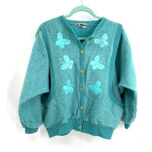 La Mittini Vintage Butterfly Cardigan